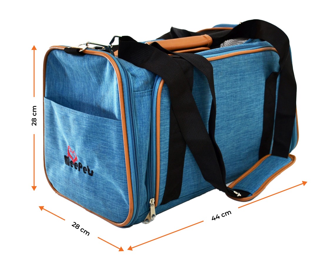 Bolsa Pet Expansível Transporte Cão e Gato Luxo - Meepets foto de detalhes da bolsa pet expansível